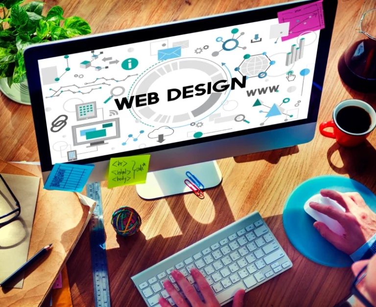 Web development services showcasing responsive design and coding